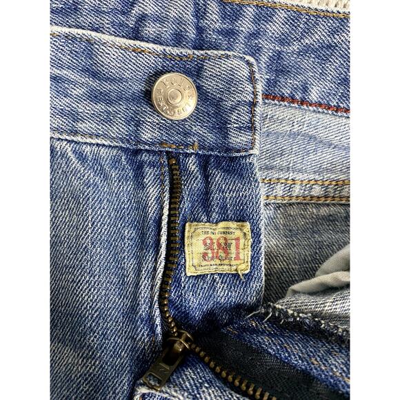 Vtg Polo‎ Ralph Lauren Jeans Youth 10 26X26 Blue Distressed Slim Straight 381 - Picture 5 of 13